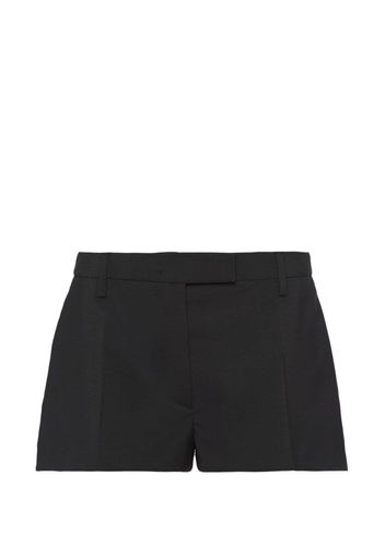 Prada low-rise wool shorts - Black