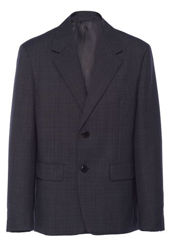 Prada Prince of Wales single-breasted blazer - Grey