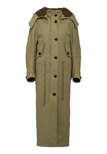 Prada single-breasted long coat - Green