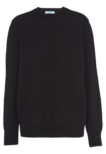 Prada round-neck long-sleeve jumper - Black