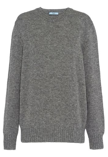 Prada round-neck long-sleeve jumper - Grey