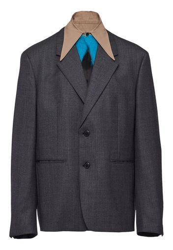 Prada Single-breasted wool jacket - Grey