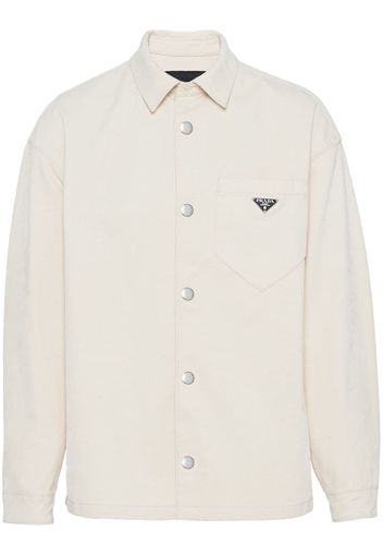 Prada Velvet denim shirt - White