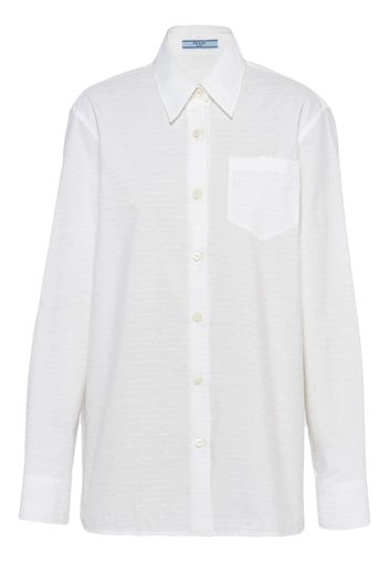 Prada long-sleeve cotton shirt - White