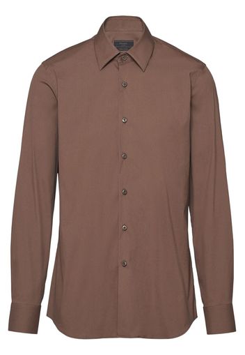 Prada long-sleeve button-up shirt - Brown