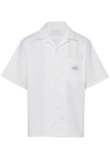 Prada logo-print short-sleeve shirt - White