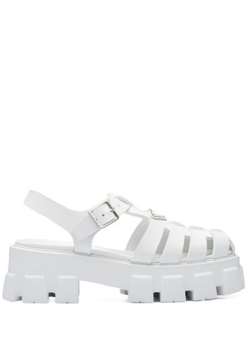 Prada Monolith platform sandals - White