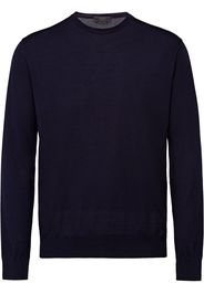 Prada knitted crew neck sweater - Blue