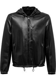 Reversible leather jacket