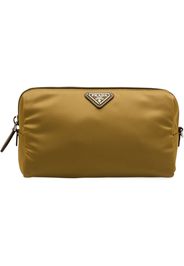 Prada logo cosmetic bag - Brown