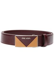 Prada buckle belt - Purple