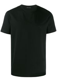 Prada embroidered logo T-shirt - Black