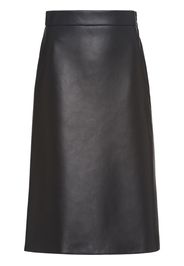 Opaque nappa leather skirt