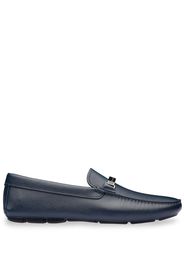 logo plaque driving loafers