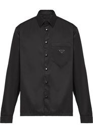 snap button-up shirt