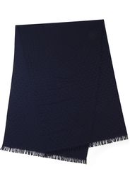 Prada jacquard fringed scarf - Blue
