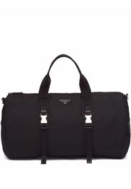 Prada triangle-logo duffle bag - Black