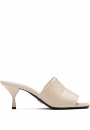 Prada triangle logo mules - Neutrals