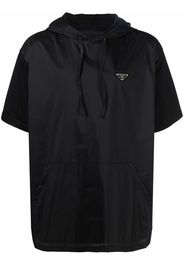 Prada drawstring hooded T-shirt - Black