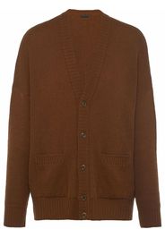 Prada V-neck cashmere cardigan - Brown