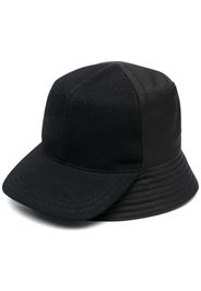 Prada baseball-panel leather bucket hat - Black