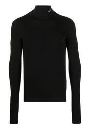 Prada slim-fit cotton roll neck jumper - Black