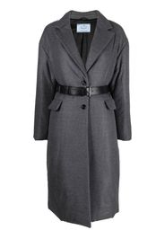 Prada belted wool coat - Grey