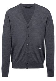 Prada fine-knit V-neck cardigan - Grey