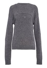 Prada cut-out detail jumper - Grey