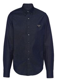 Prada long-sleeved denim shirt - Blue