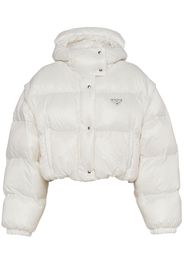 Prada Re-Nylon detachable-sleeve padded jacket - White