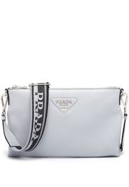 Prada triangle-logo-shoulder-bag - Grey