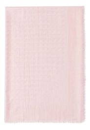 Prada patterned-jacquard wool-silk scarf - Pink