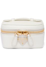 Prada leather make-up bag - White