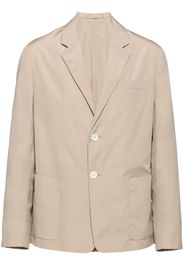 Prada Single-breasted cotton jacket - Neutrals