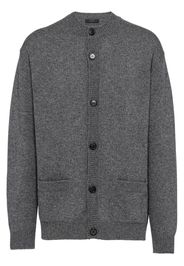 Prada crew neck cashmere cardigan - Grey