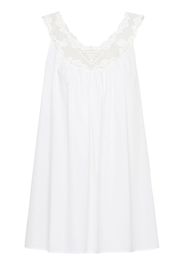 Prada lace-panel sleeveless dress - White