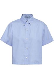 Prada cropped short-sleeved shirt - Blue