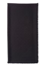 Prada logo-jacquard silk scarf - Black