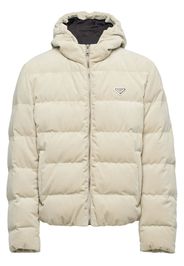 Prada corduroy padded down jacket - Neutrals