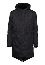Prada Re-Nylon hooded coat - Black
