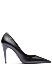 Prada 100mm brushed-leather pumps - Black