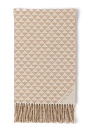 Prada Symbole wool and cashmere scarf - Neutrals