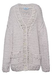 Prada chunky-knit button-up cardigan - Neutrals