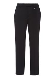 Prada virgin-wool cropped trousers - Black