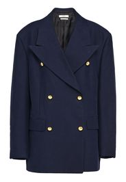Prada double-breasted cotton blazer - Blue