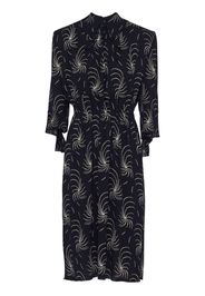 Prada graphic-print crepe shirtdress - Black