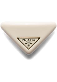 Prada triangle-logo hair clip - Gold