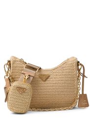Prada Re-Edition 2005 crochet shoulder bag - Neutrals