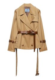 Prada belted trench jacket - Brown